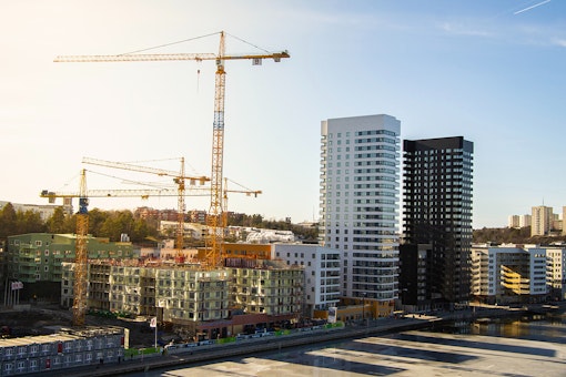 Building site in Stockholm, Sweden