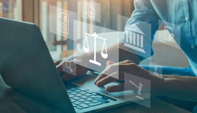 Law concept computer