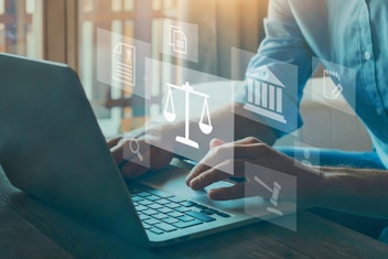 Law concept computer