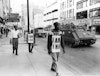"I Am a Man" demonstration on Main Street, Memphis, with tanks.