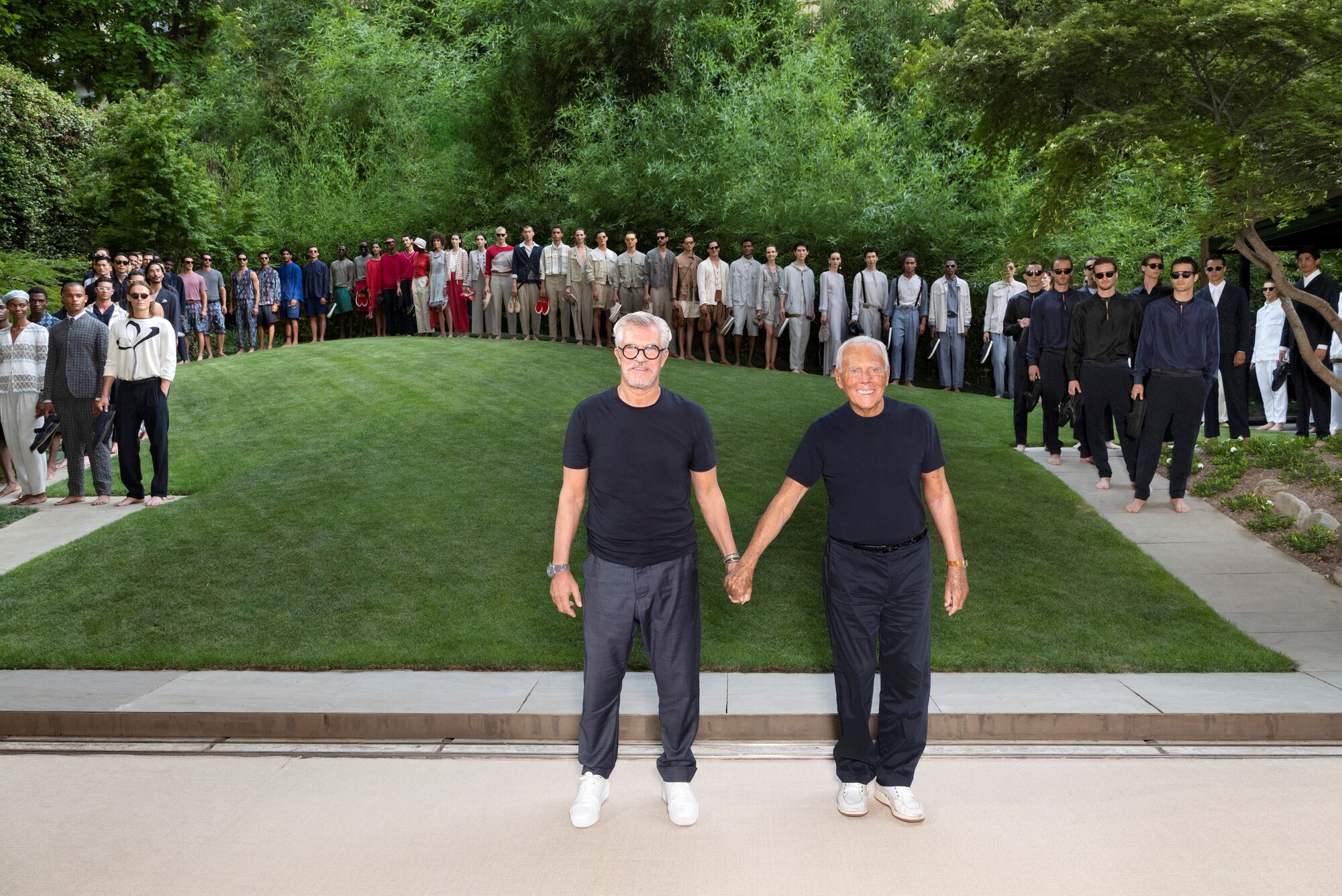 Giorgio Armani sfilata moda uomo p/e 2022 Milano Fashion Week