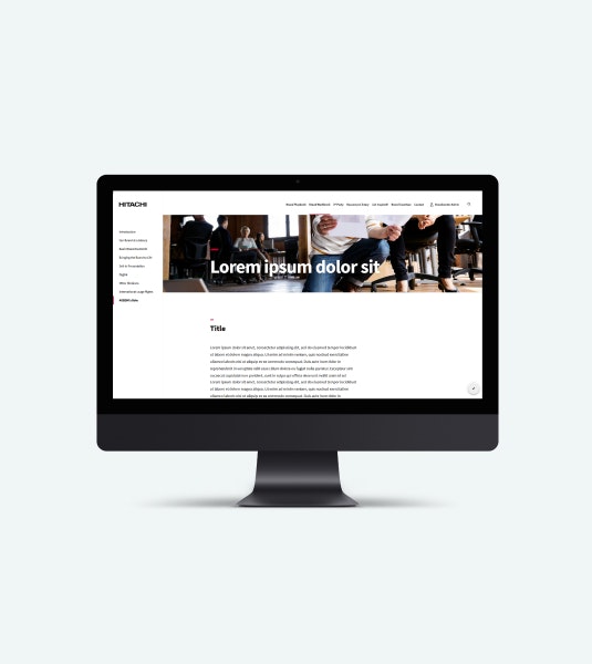 Hitachi Brandcenter Template