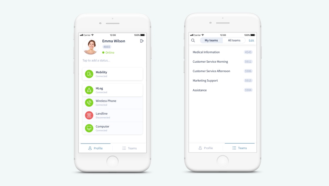 phonio mobile App für den Kundenservice