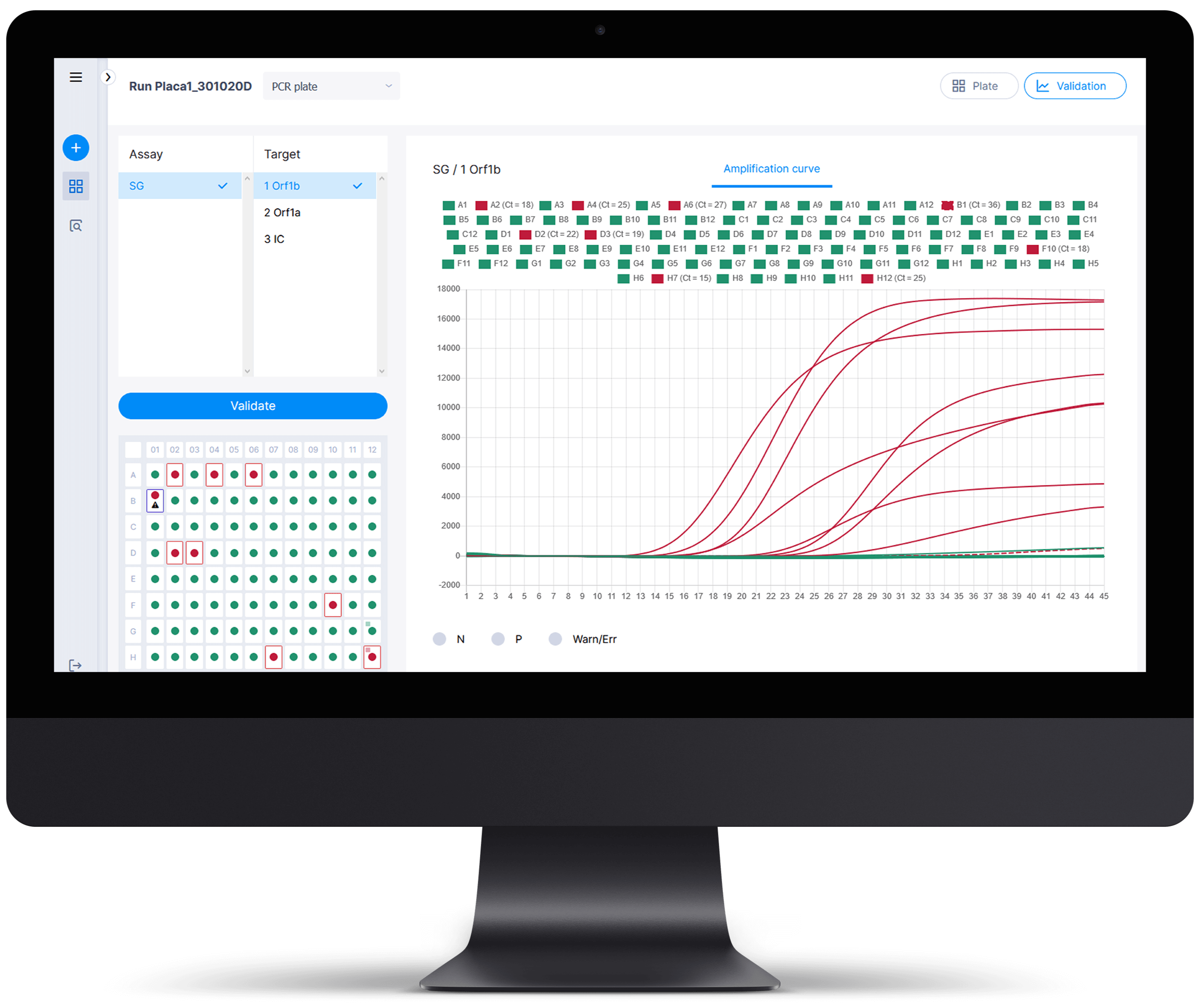qPCR amplification curve validation
