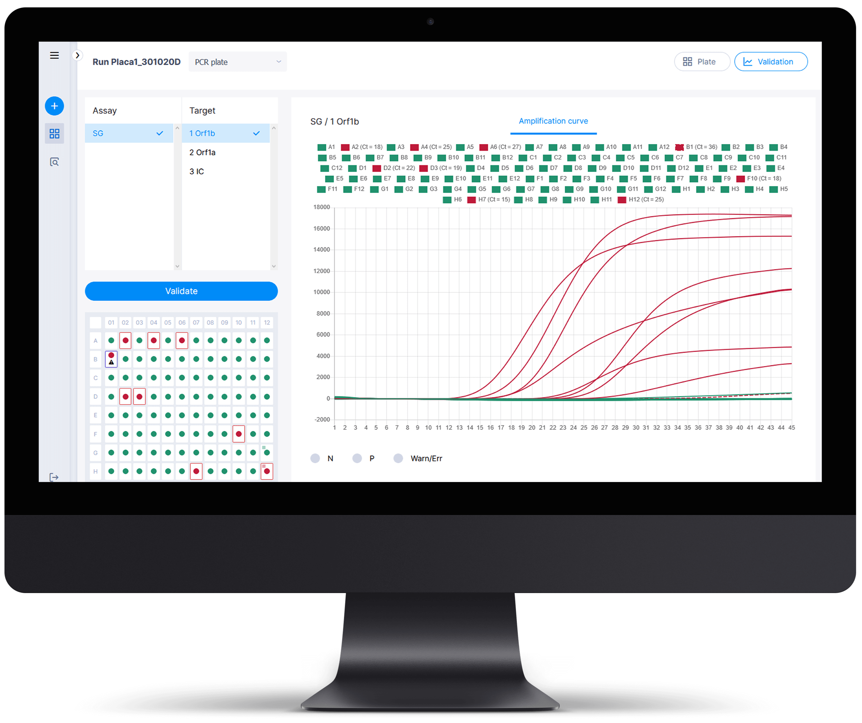 qPCR amplification curve validation