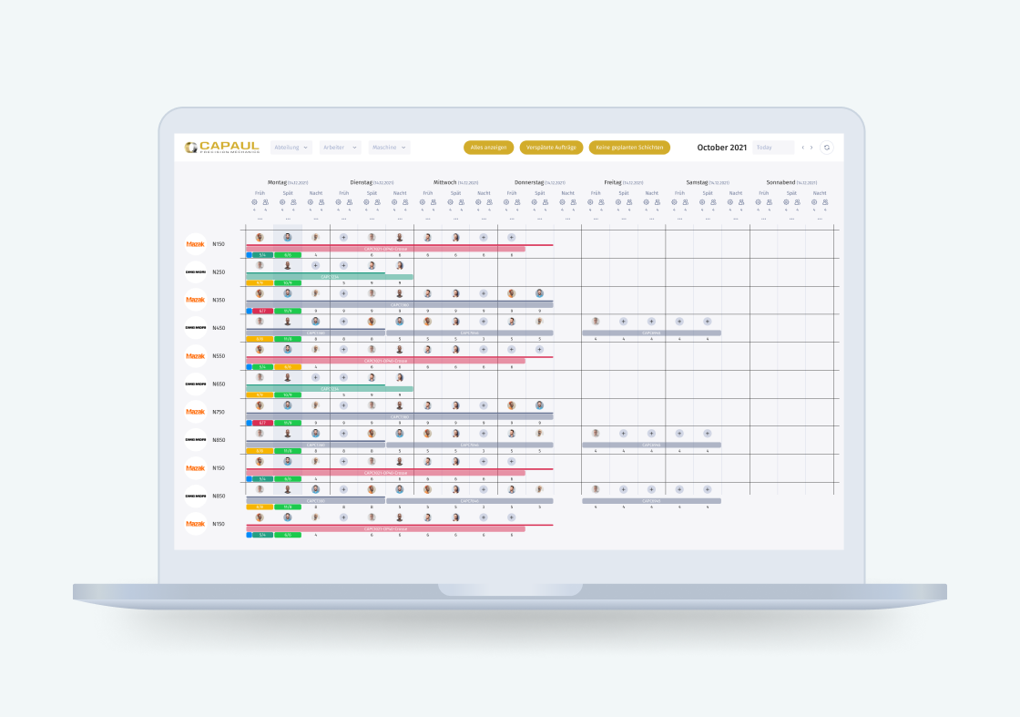 Project planner developed by Valudio