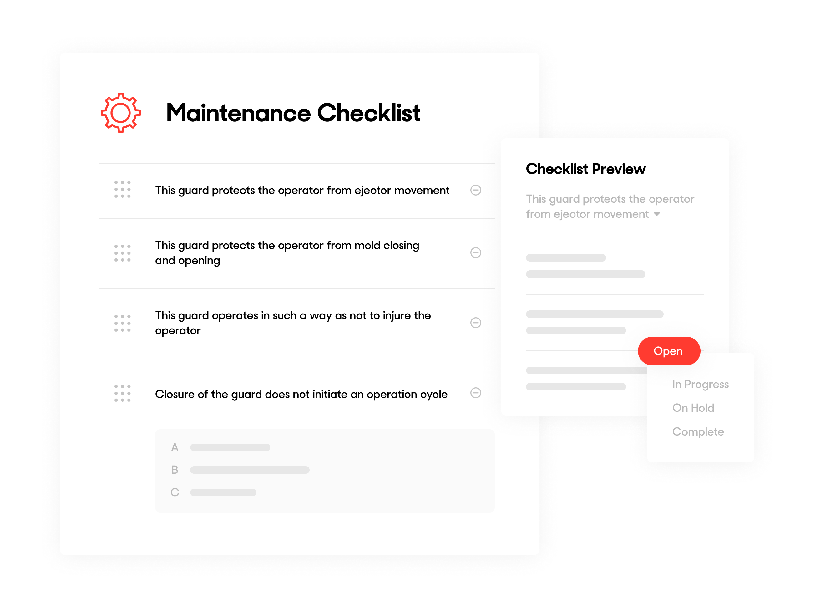 Create Maintenance Checklists and Apply Them to Work Orders