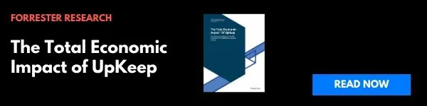 Forrester research total economic impact of UpKeep study