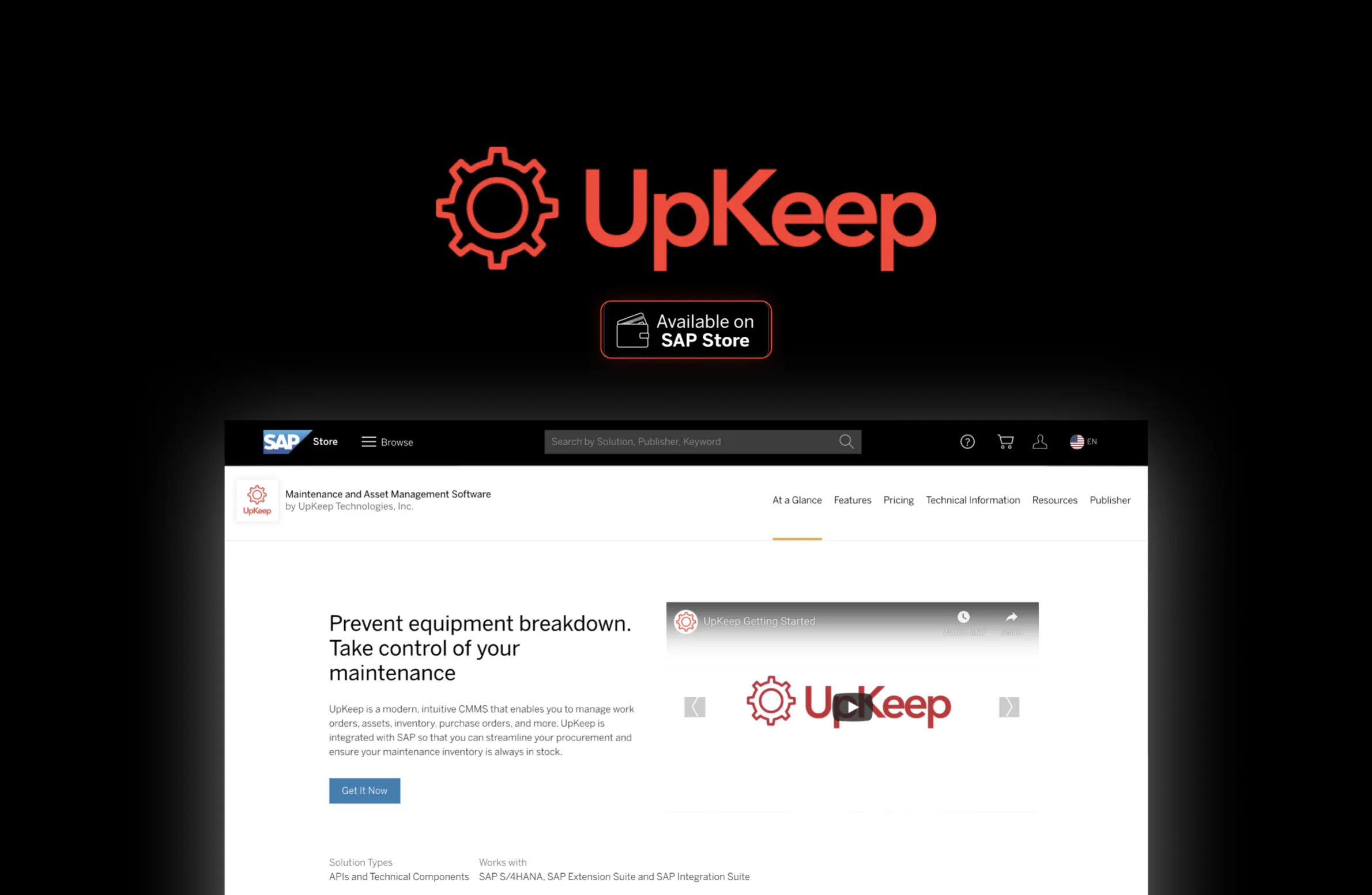 El software de mantenimiento y gestión de activos de UpKeep ya está disponible en SAP® Store