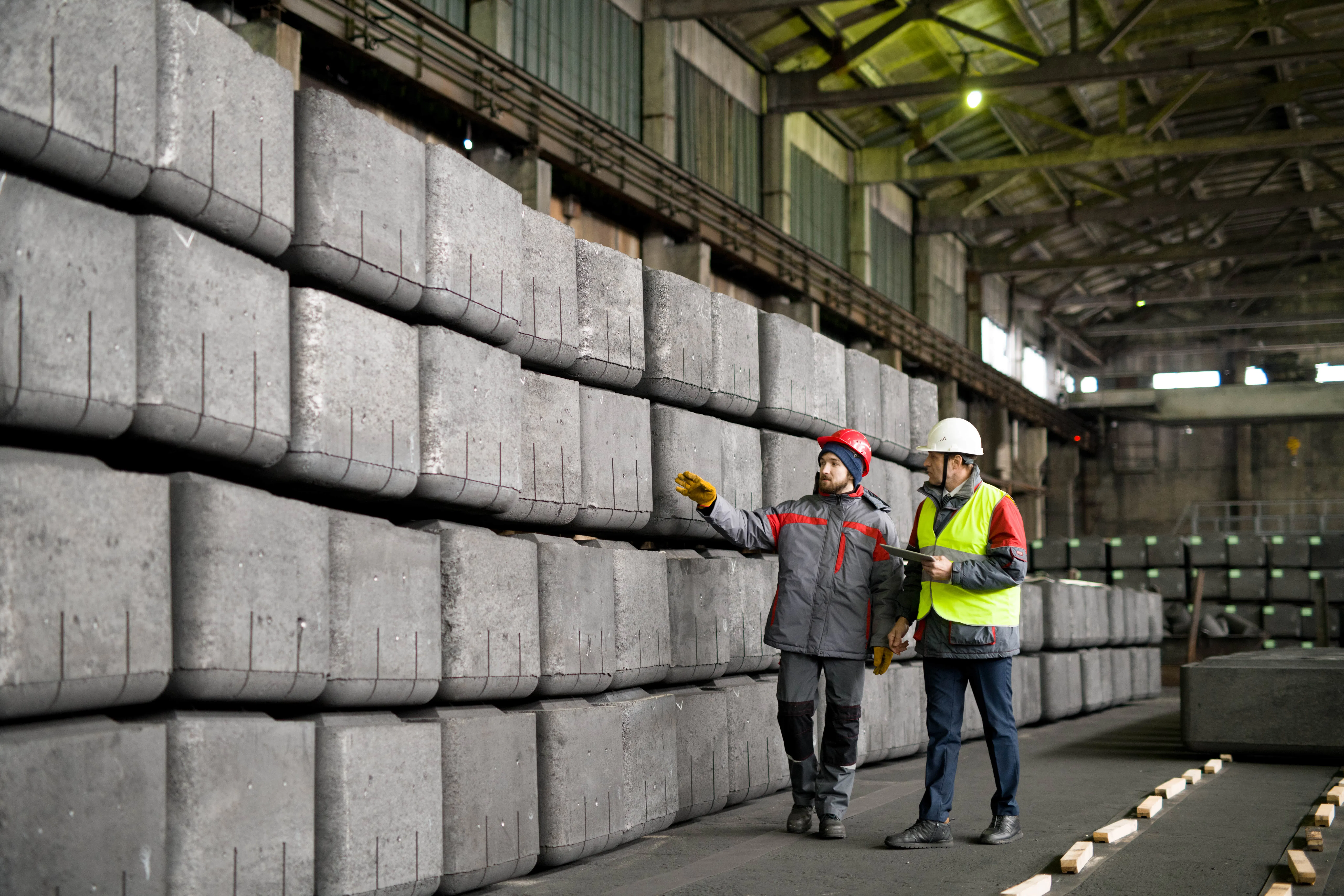 technicians discussing work procedures