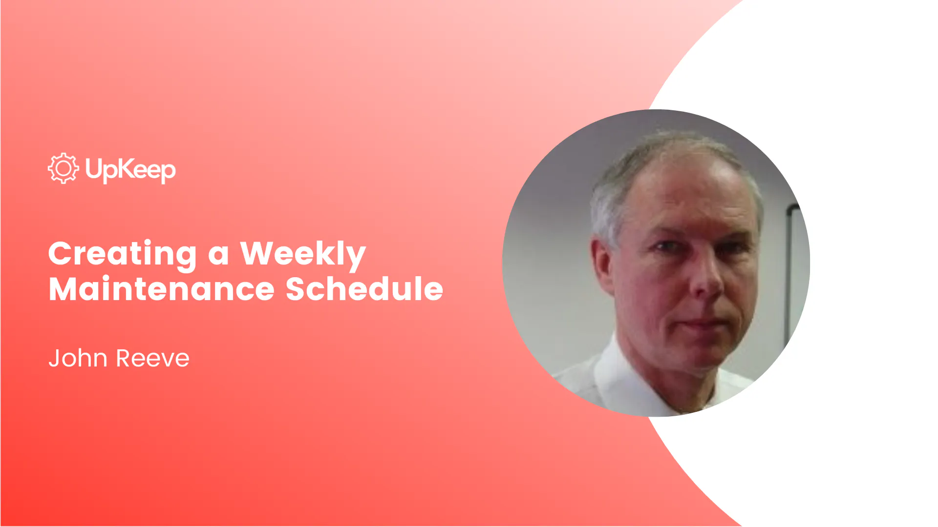 Creating a Weekly Maintenance Schedule