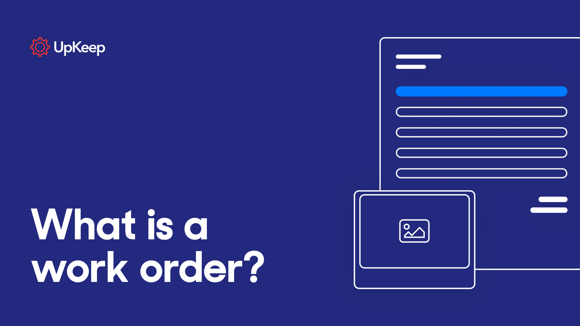 What is a work order?