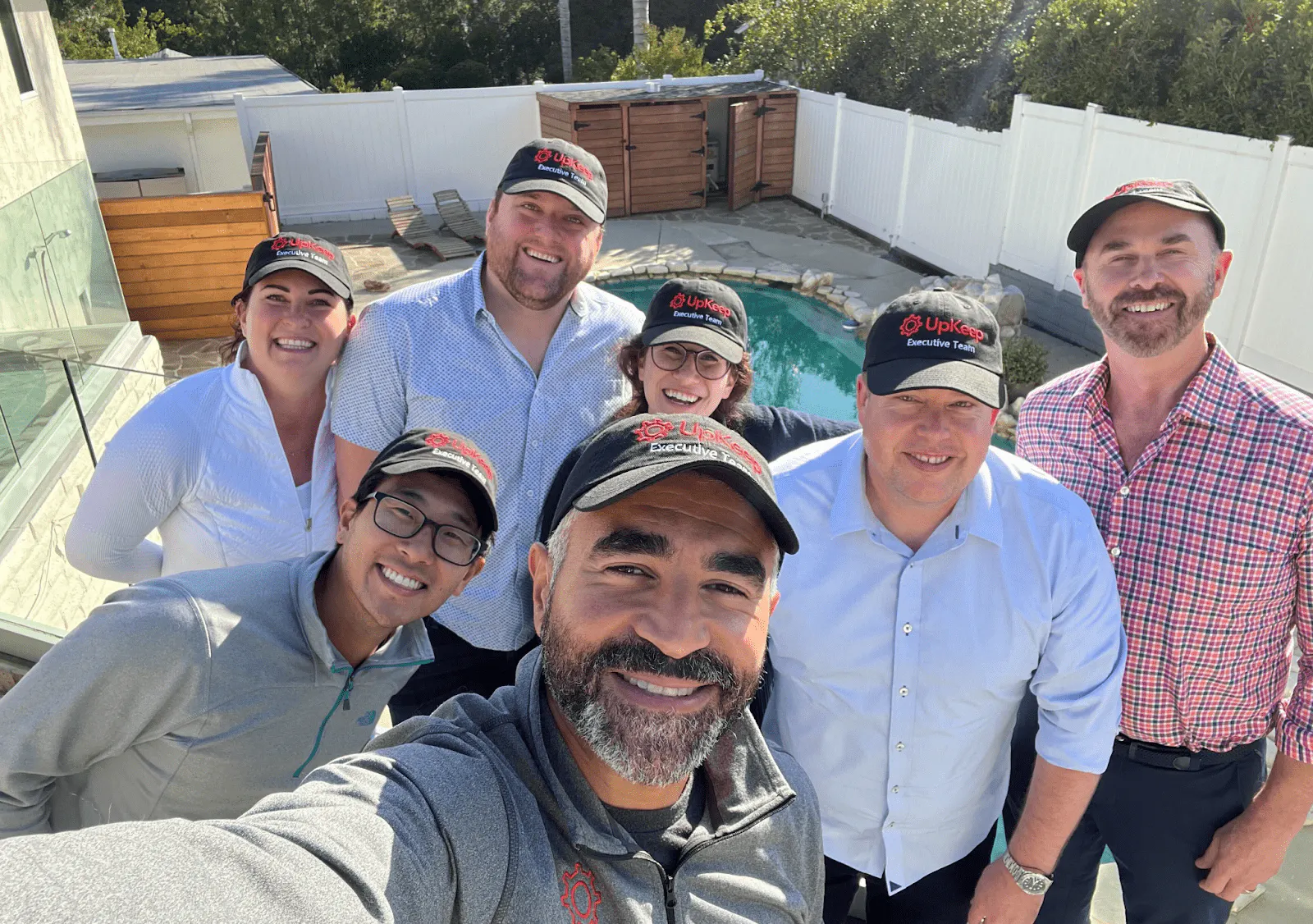 group photo of upkeep executive team