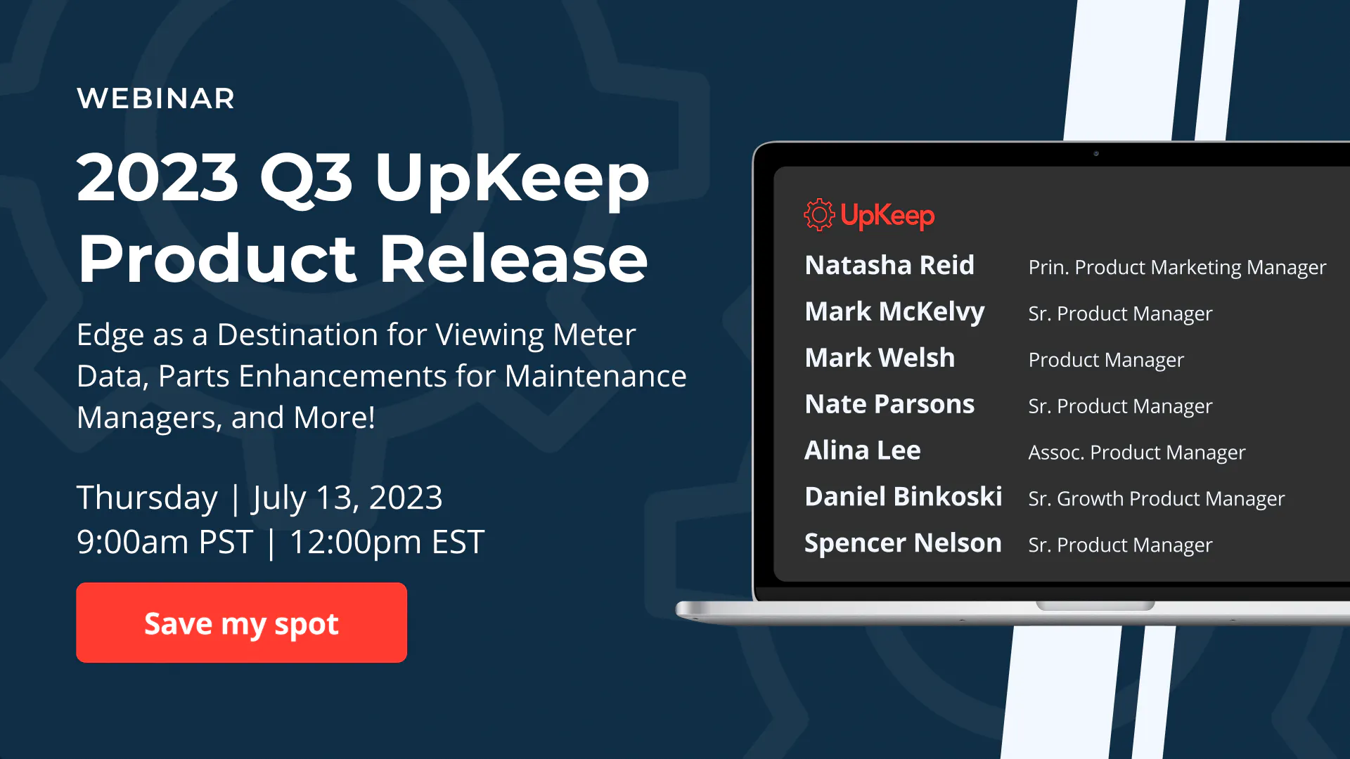 2023'Q3 UpKeep Product Release Webinar