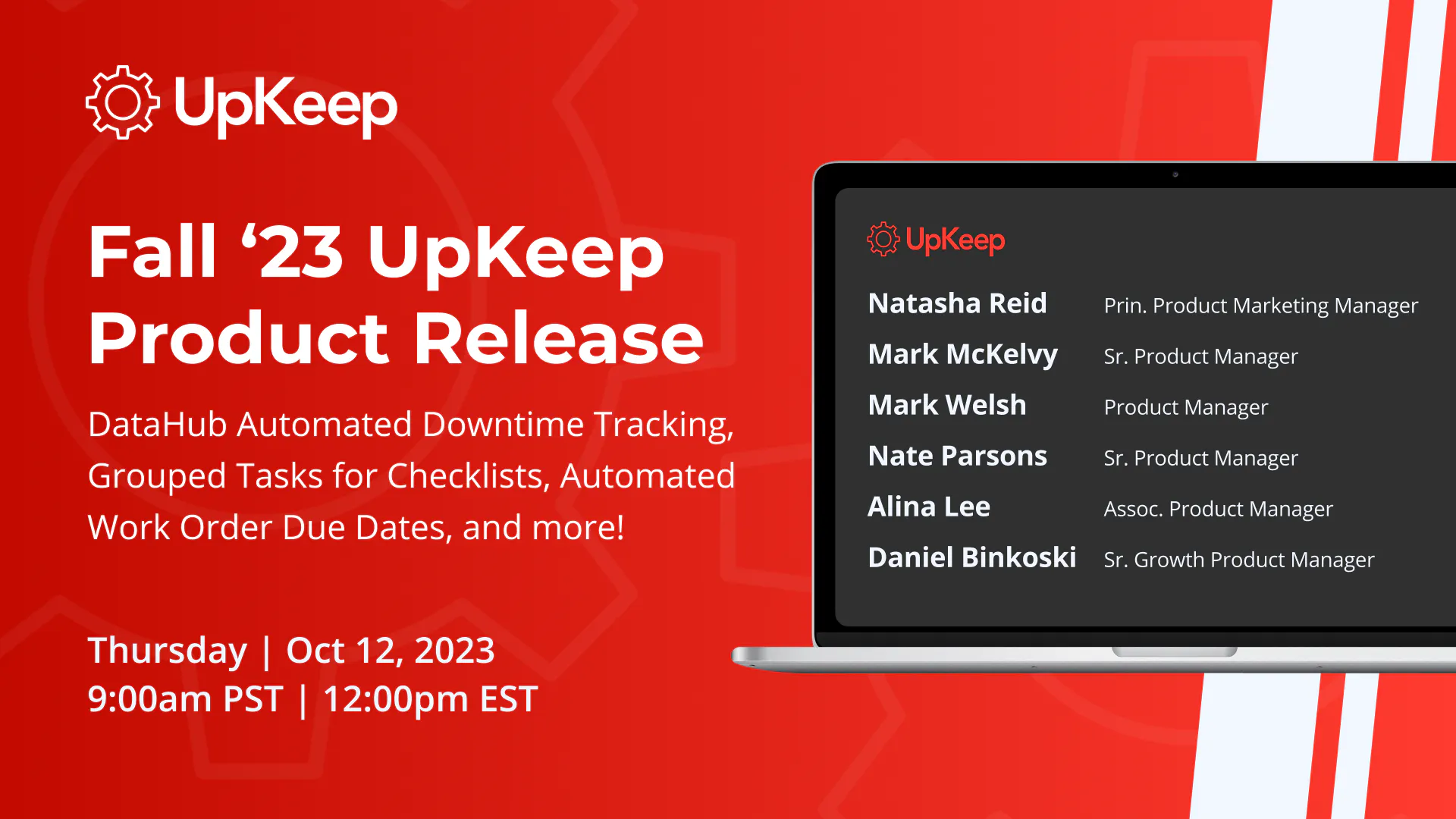 Fall’23 UpKeep Product Release: DataHub Automated Downtime Tracking, Grouped Tasks for Checklists, Automated Work Order Due Dates, and more!