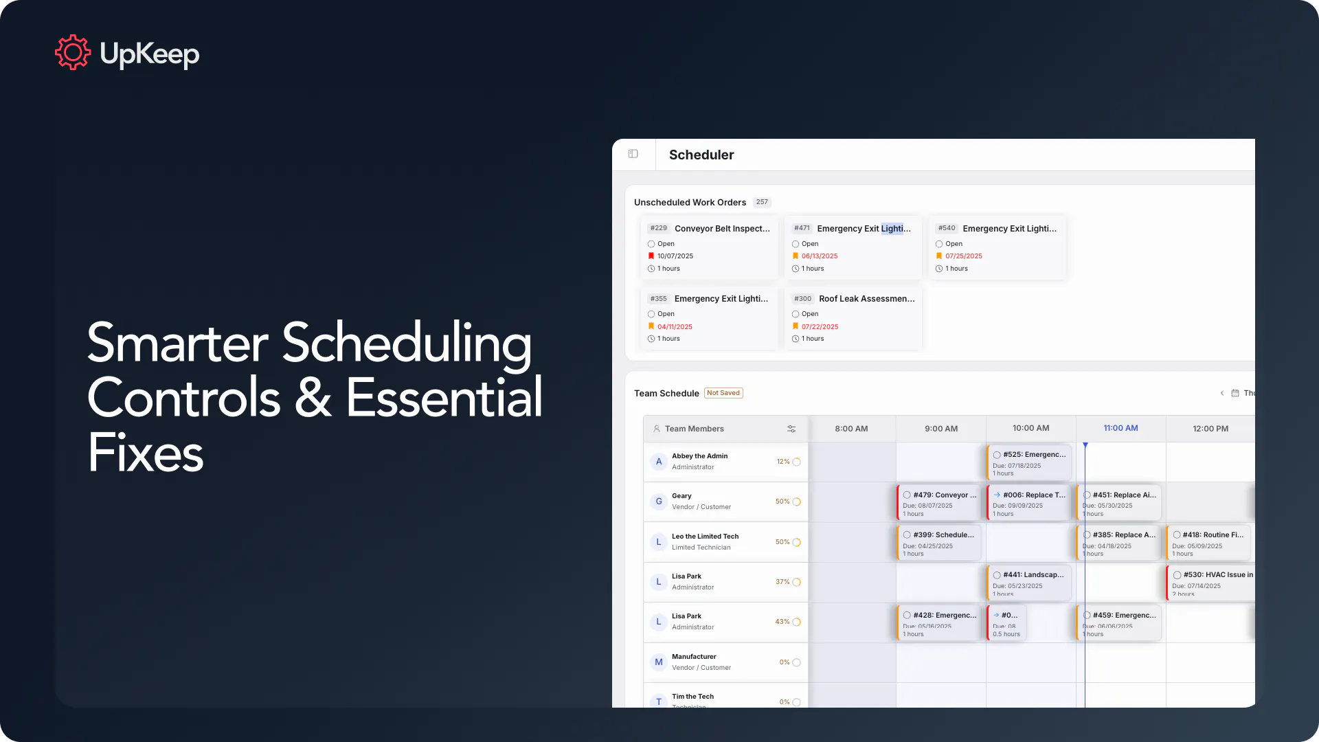 Smarter Scheduling Control & Essential Fixes