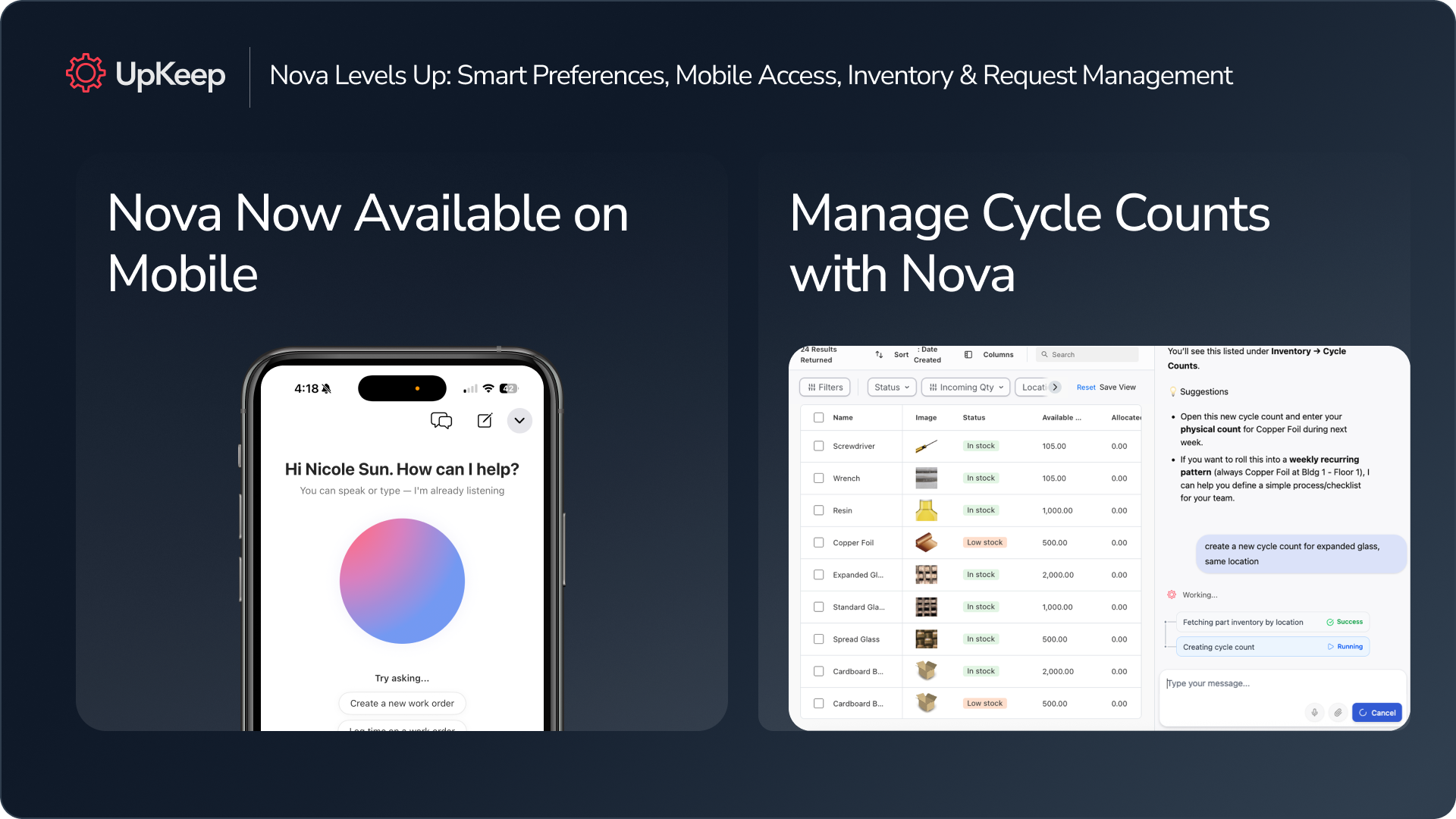 Nova Gets Smarter: Auto-Learning Preferences, Mobile Access, and ...