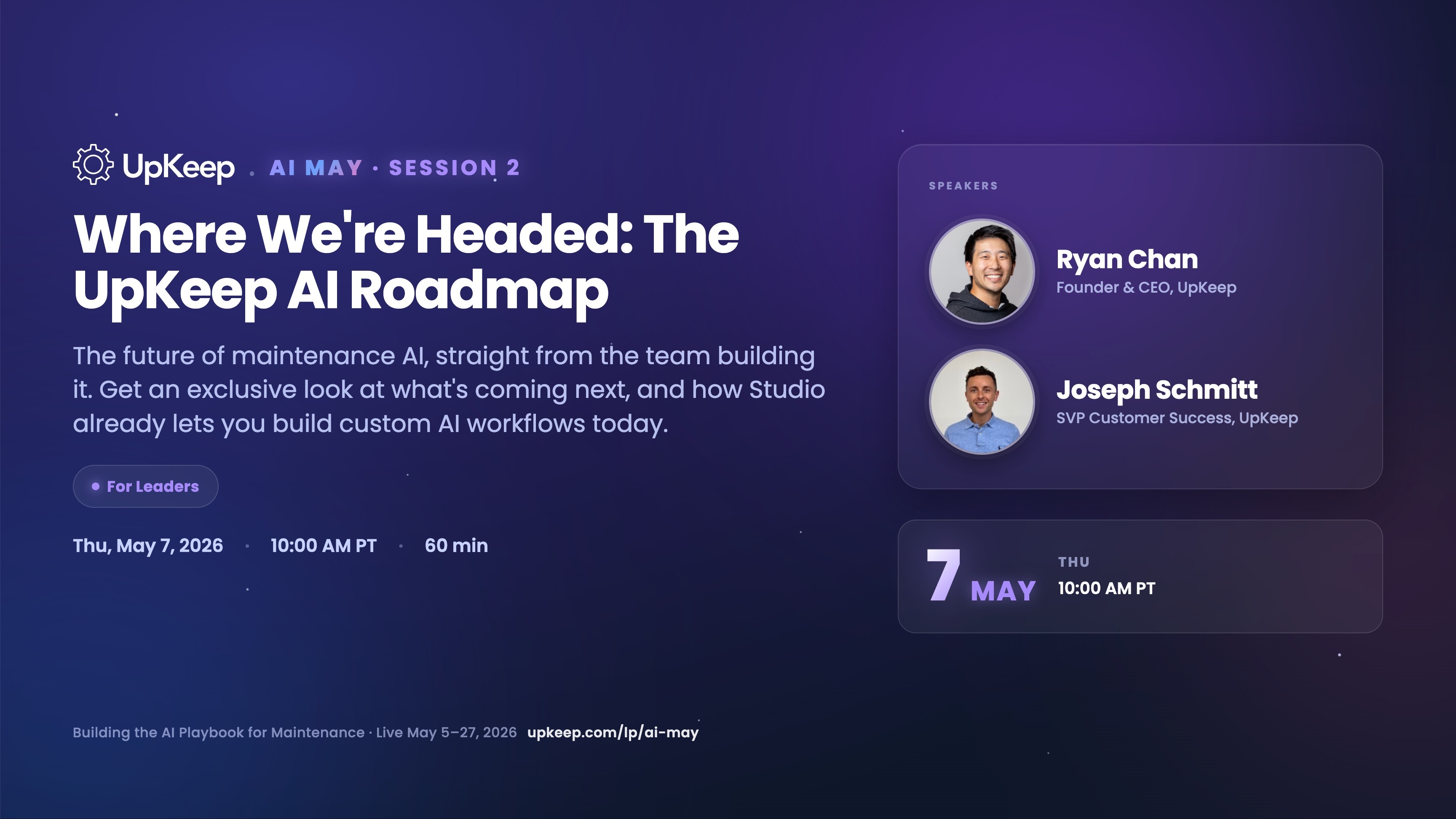 Upkeep Gui The UpKeep AI Roadmap: Where We're Headed