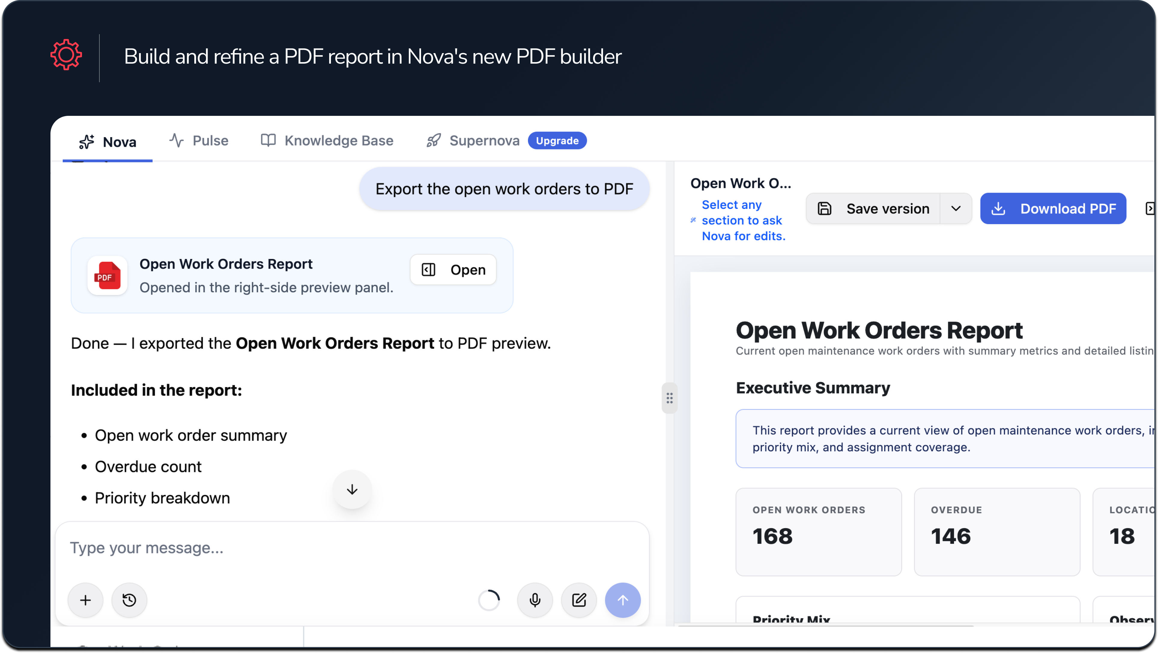 Nova's PDF Builder is Here and Fleet Adds Warranty Tracking and Samsara ...