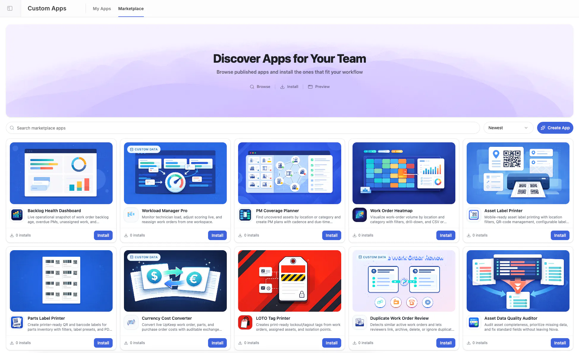 Nova Marketplace: Install Ready-Made AI Apps | UpKeep