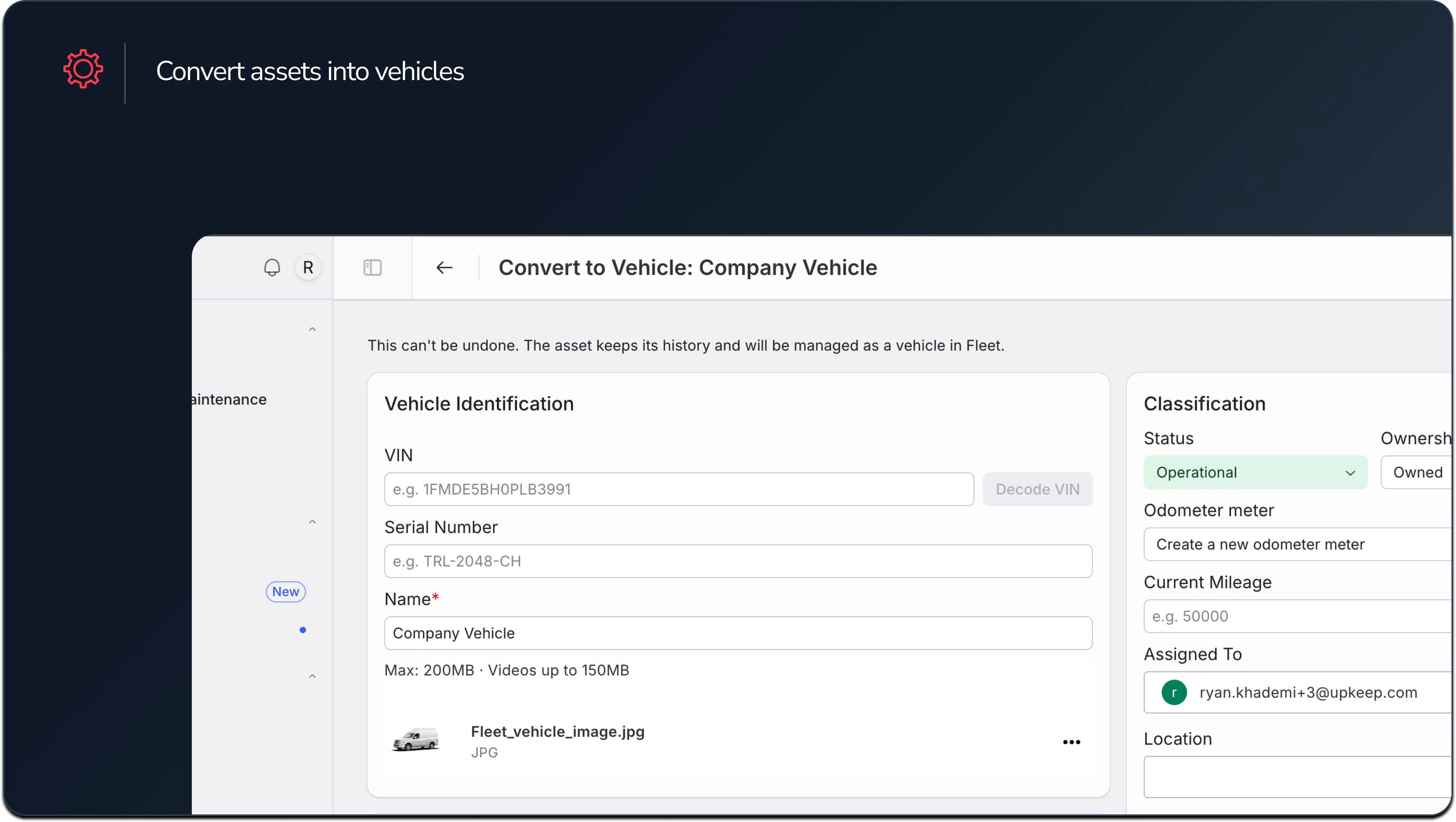 Convert Existing Assets into Fleet Vehicles, plus fixes and improvements