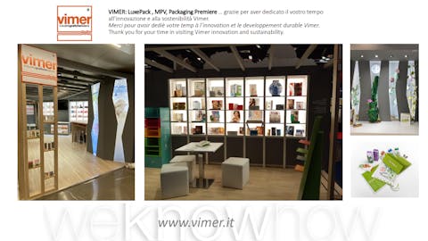 Fiere ... innovazione e sostenibilità per Vimer 