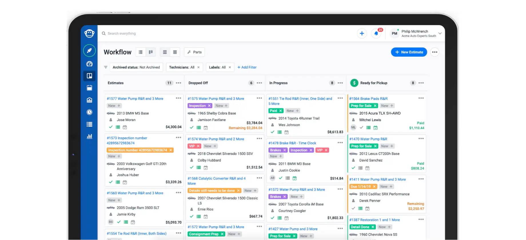 How to Clean Up Your Auto Shop's Workflow