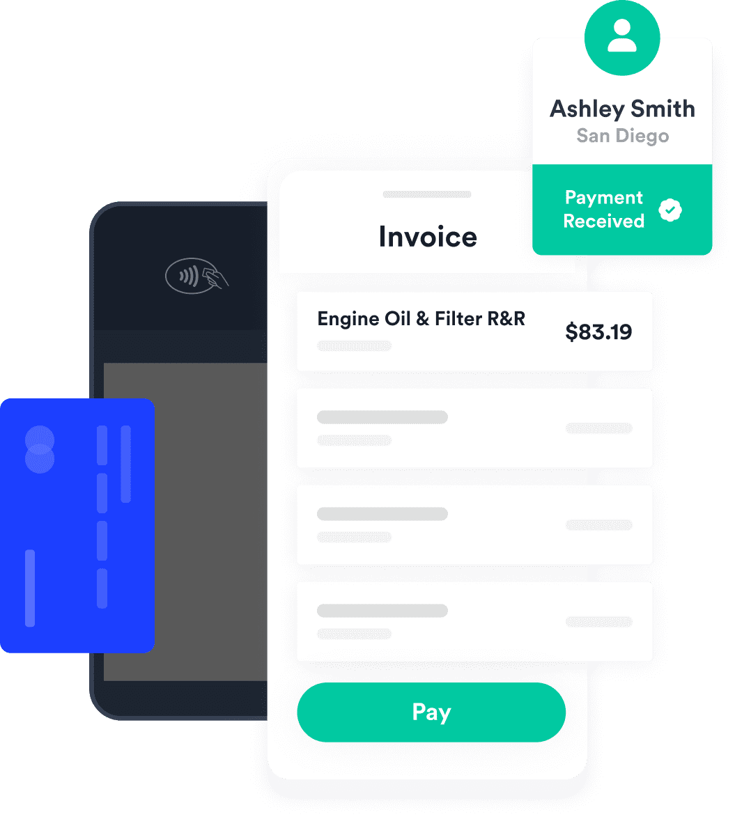 Receive payments with ease. 