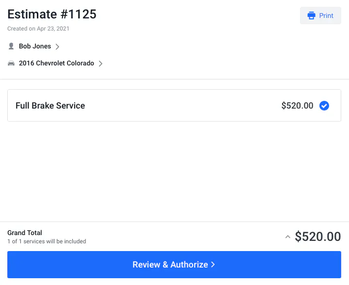 Sample estimate