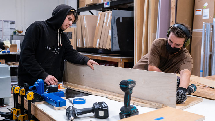 Restoration shop technicians