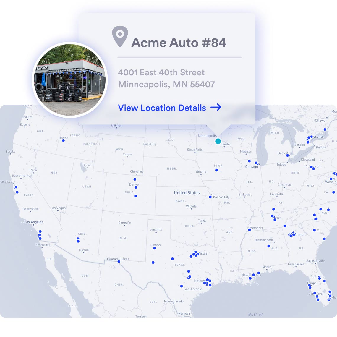 Enterprise reporting map