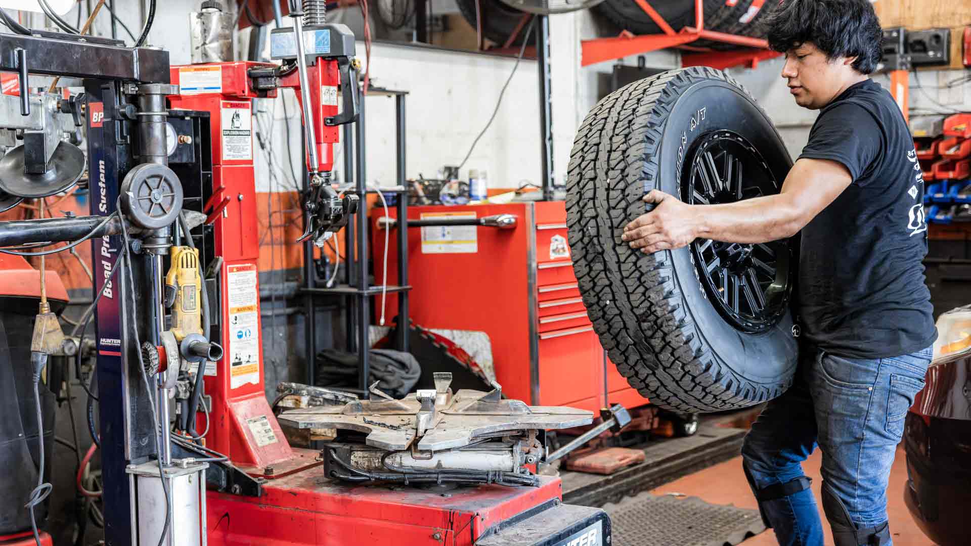 Tire shop technician