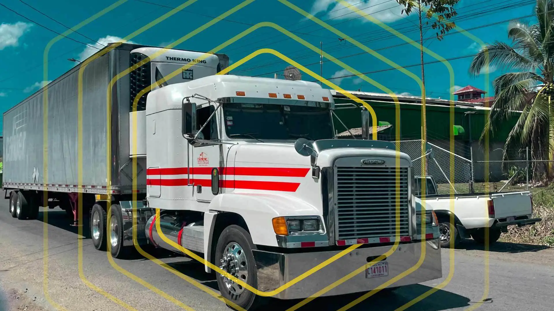 A heavy duty diesel semi-truck.