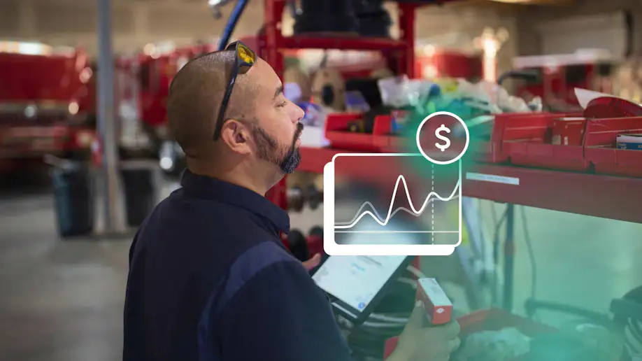 An auto shop owner setting the markup on auto parts pricing.