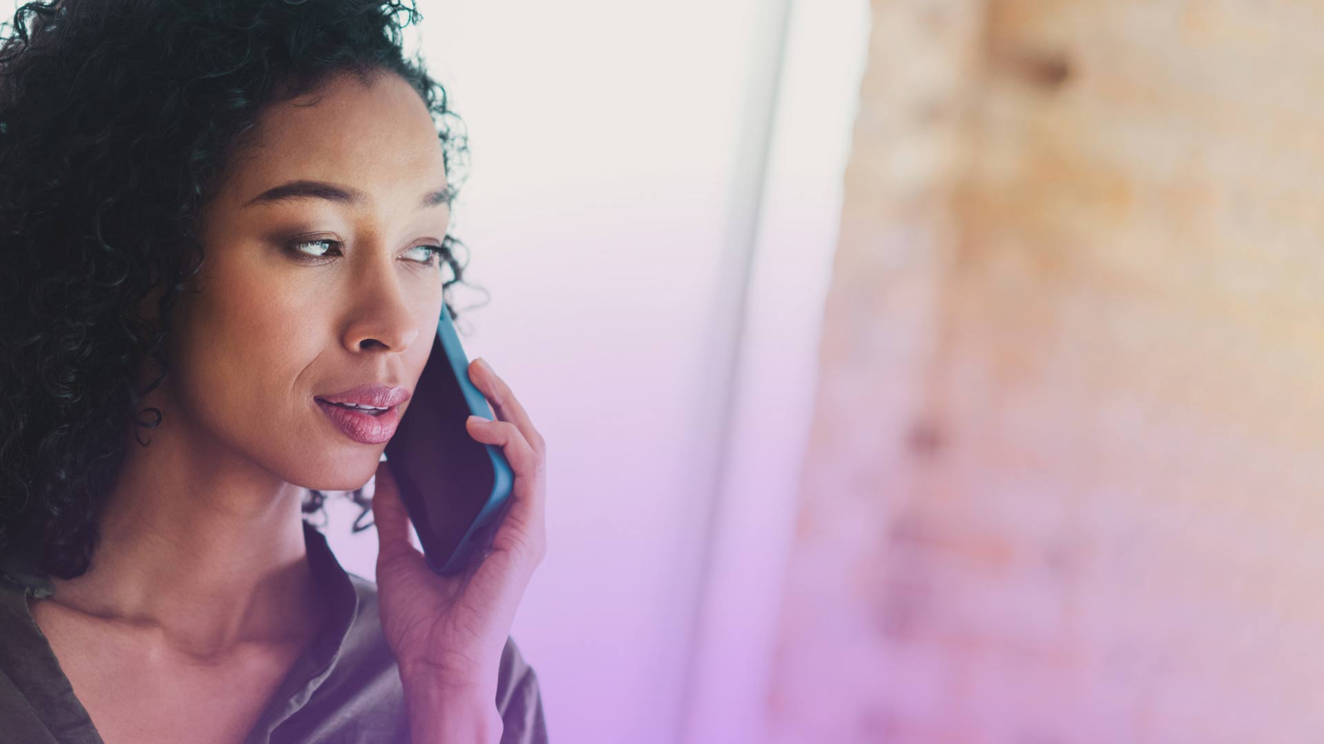 woman on phone