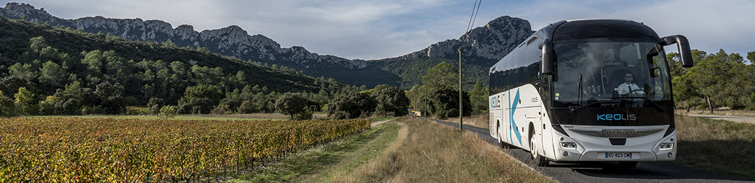 Location de minibus, midicars et autocars avec chauffeur pour tous vos projets de voyage (crédit Keolis Courriers du Midi)