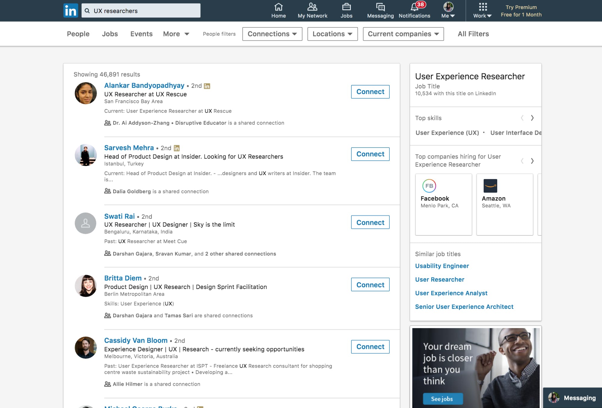 linkedin recruit research participants