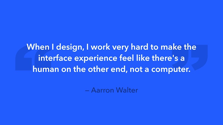 design quote Aaron Walter