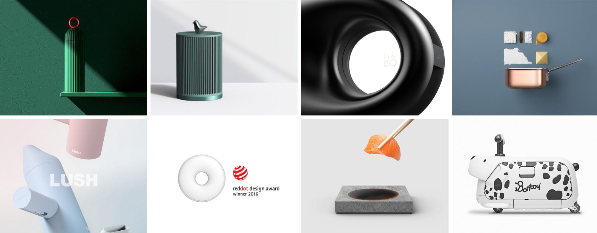 exemplos de produtos físicos de design