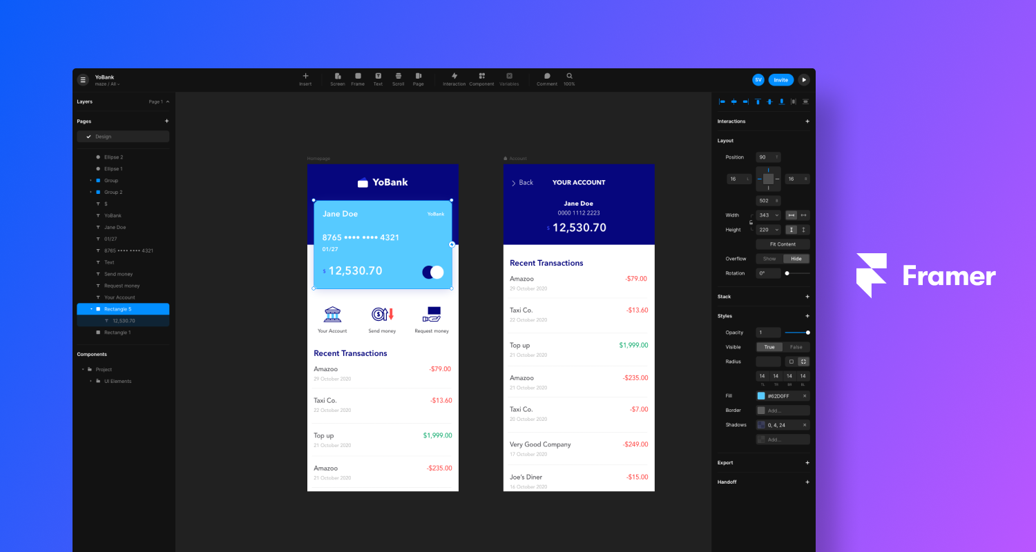 Framer UX/UI platform