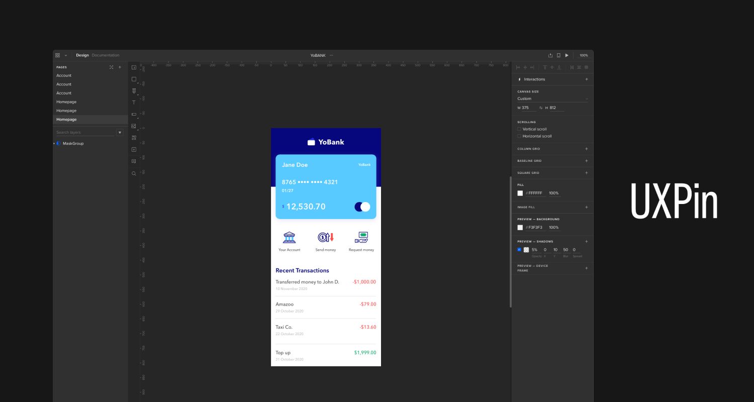 UXPin UX design tool
