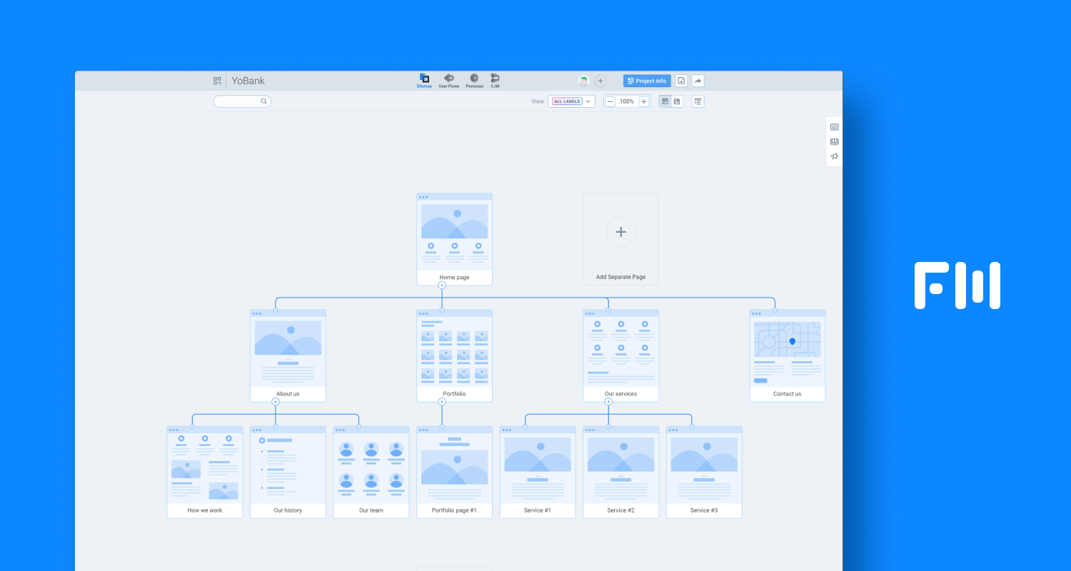 FlowMapp UX design