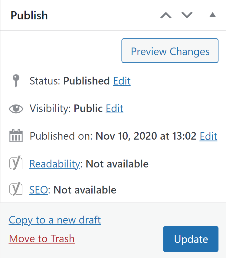 wordpress ui design example