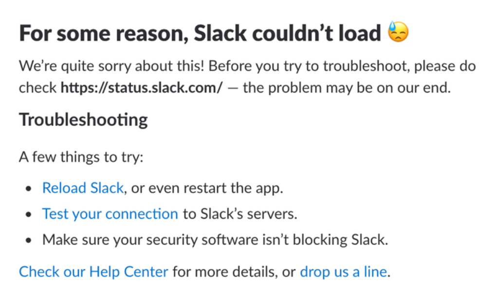 Slack’s informative feedback