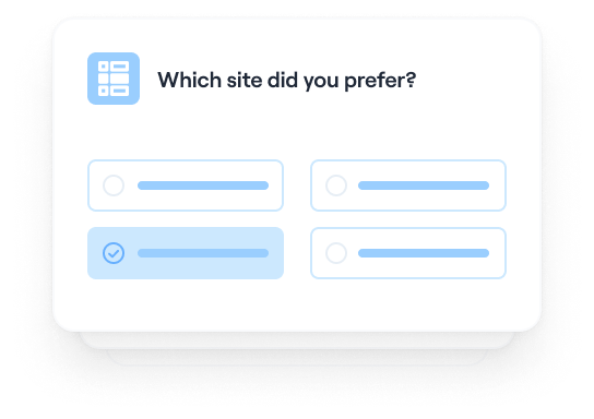Run a wireframe preference test