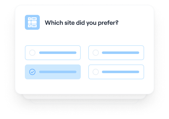 Run a wireframe preference test
