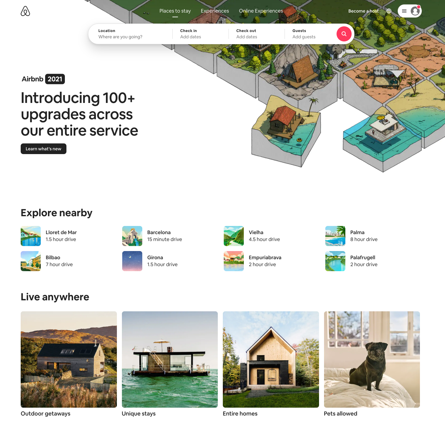 ux presentation examples Airbnb