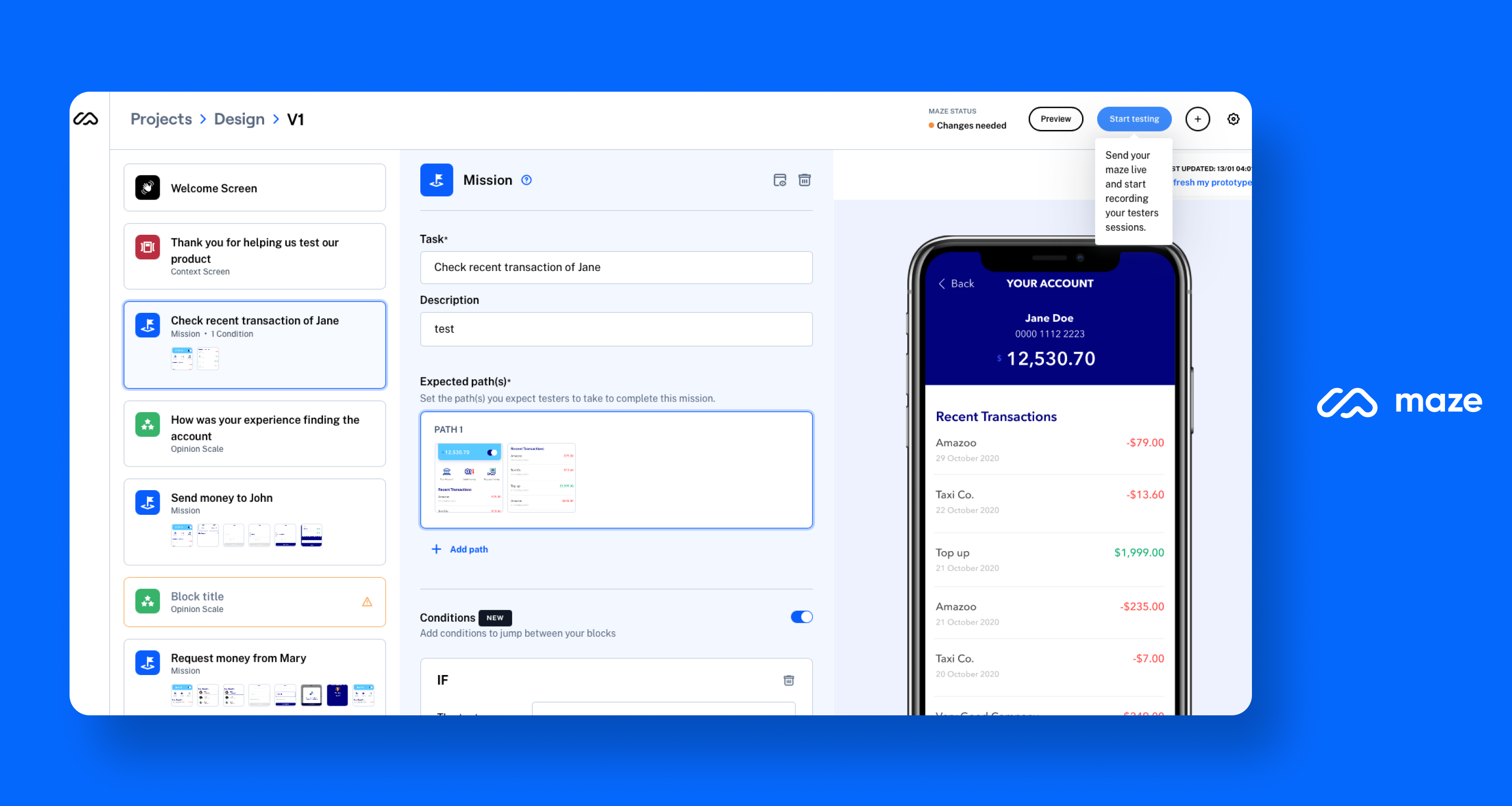 Five-seconds testing method User testing and UX research platform