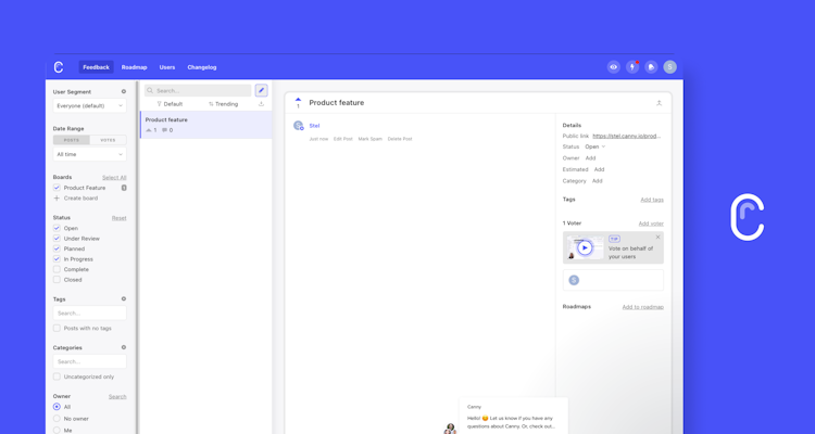 product management tool canny