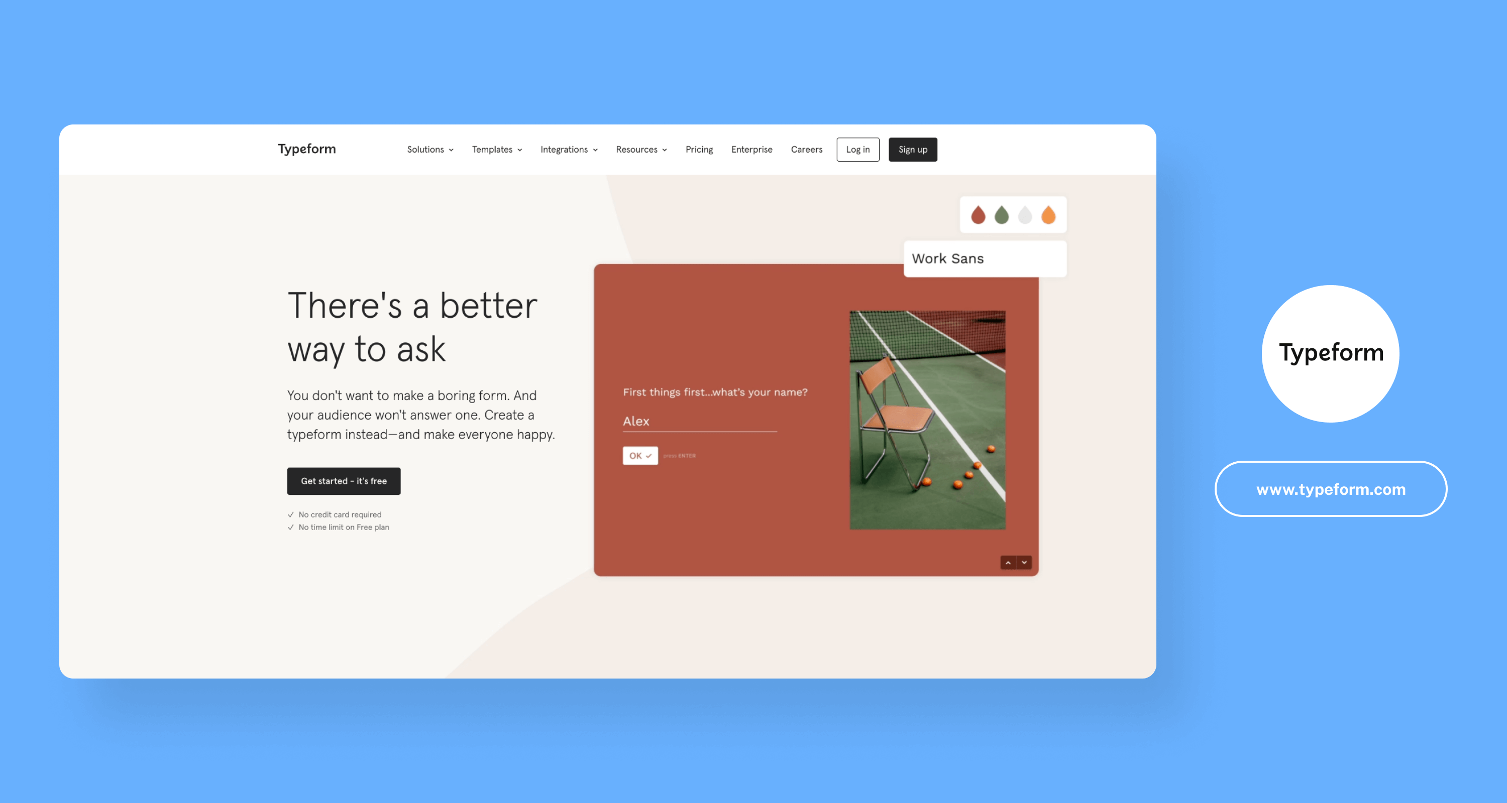 Typeform screenshot